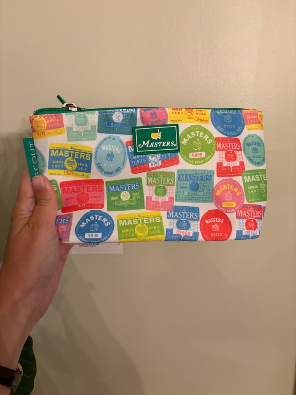 2026 Masters Tournament Scout Zip Pouch Masters Badges NWT- OBO